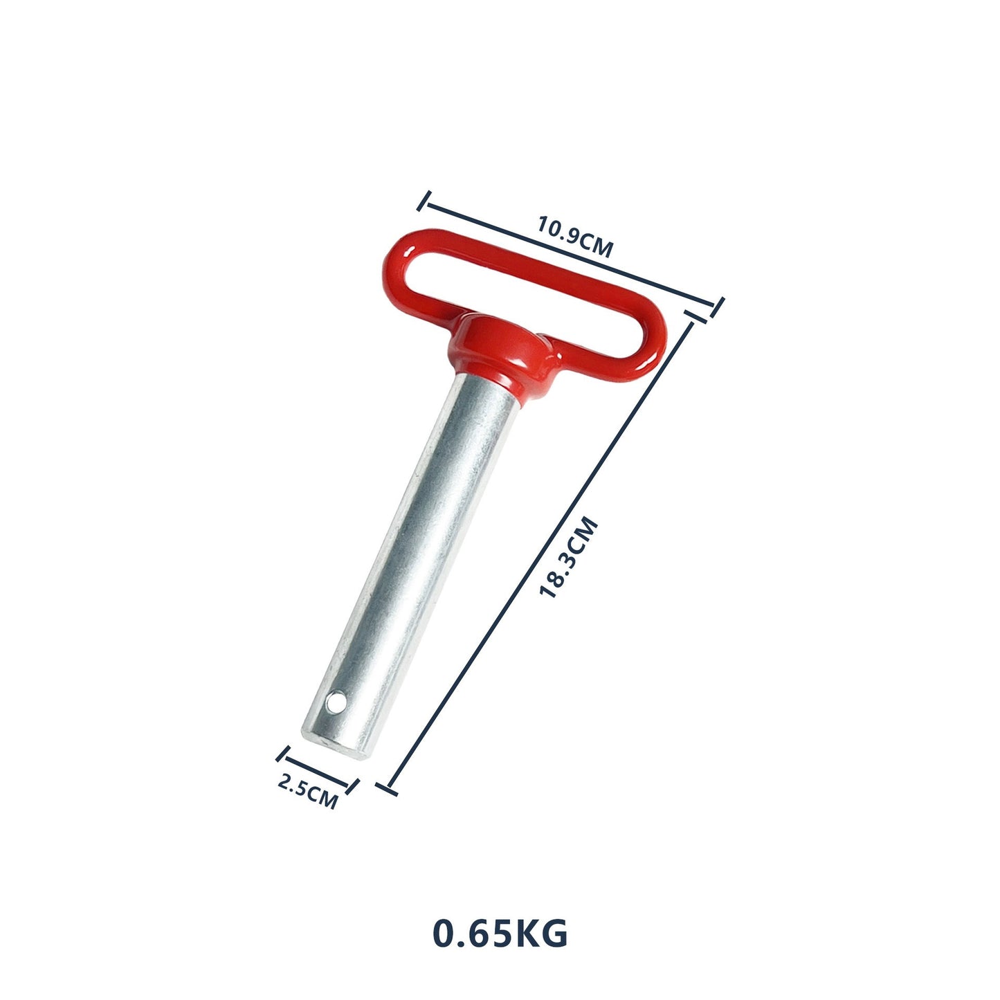 Heavy-Duty Hitch Pin with Locking Clip for Power Rack Attachments – 16mm / 18mm / 25mm