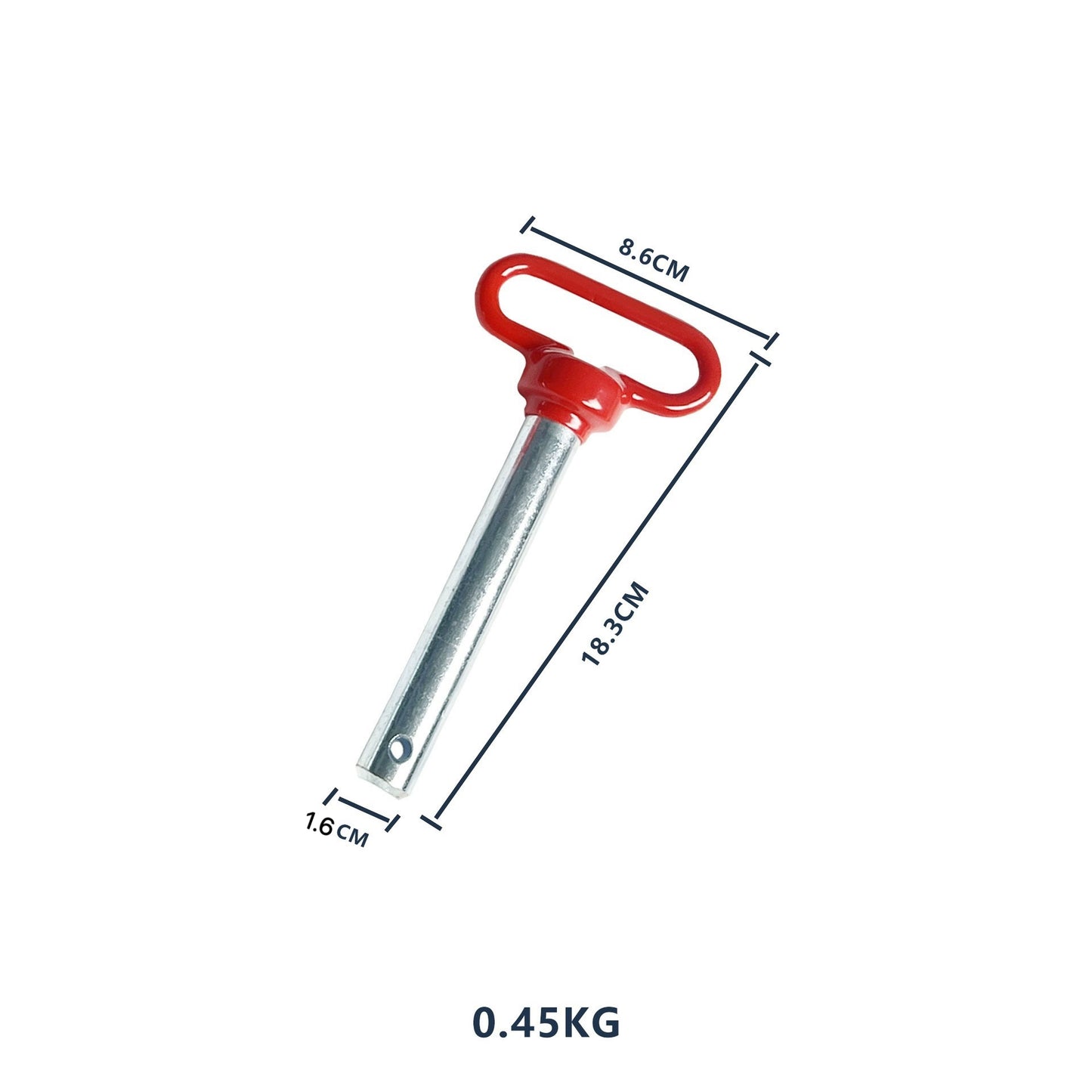 Heavy-Duty Hitch Pin with Locking Clip for Power Rack Attachments – 16mm / 18mm / 25mm